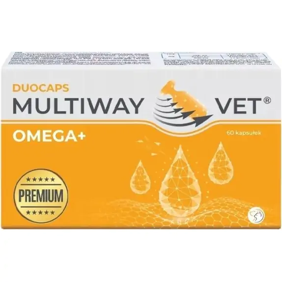 Multiway Vet Duocaps Omega+ 60kapsułek cena 77,90zł