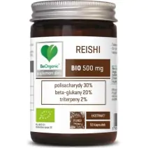 BeOrganic Reishi BIO 500 mg 50 kapsułek cena 49,99zł