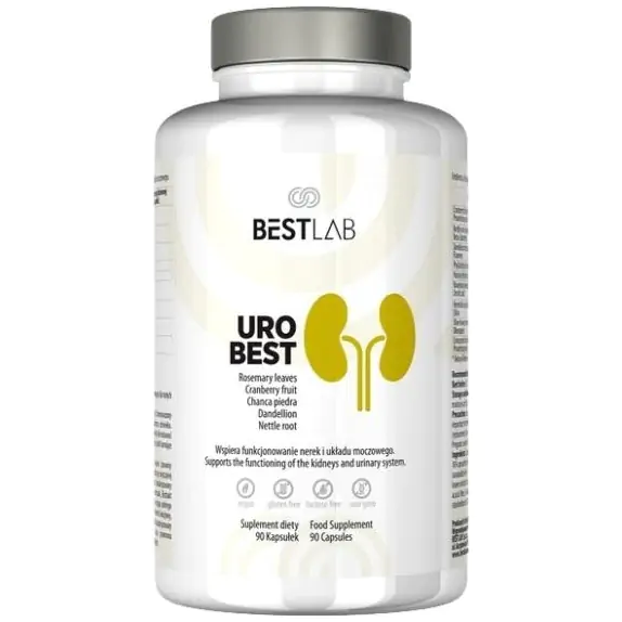 BestLab UroBest na układ moczowy 90 kapsułek cena 88,90zł