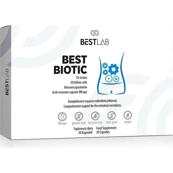 BestLab BestBiotic 30 kapsułek cena 128,89zł