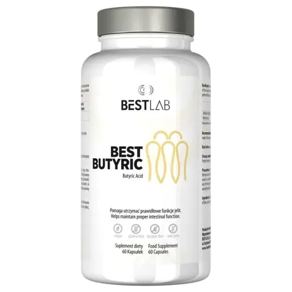 BestLab BestButyric maślan sodu 60 kapsułek cena 88,95zł