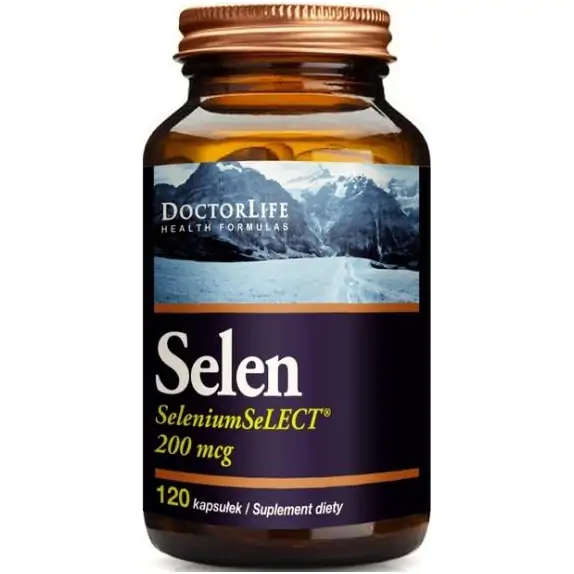 Doctor Life Selen 200 mcg 120 kapsułek cena 49,88zł