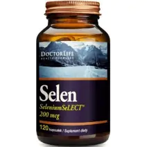 Doctor Life Selen 200 mcg 120 kapsułek cena 13,47$