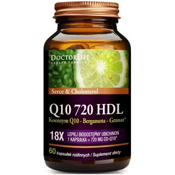 Doctor Life Koenzym Q10 Co-Q10 720 z Bergamotą 60 kapsułek cena 98,90zł