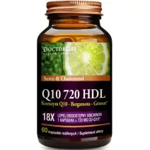 Doctor Life Koenzym Q10 Co-Q10 720 z Bergamotą 60 kapsułek cena 26,70$