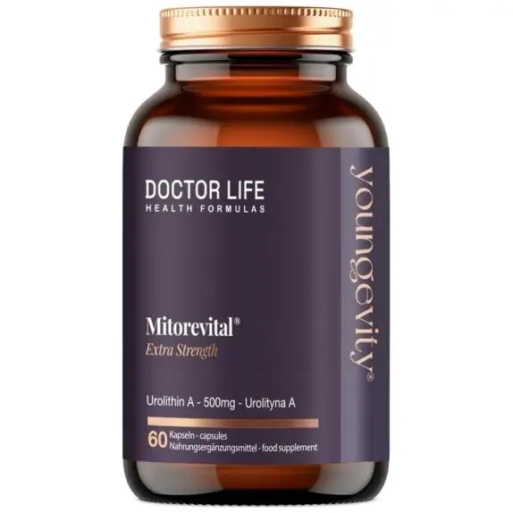 Doctor Life Mitorevital Urolityna A 500 mg 60 kapsułek cena 236,90zł