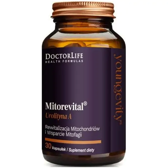 Doctor Life Mitorevital Urolityna A 30 kapsułek cena 98,50zł