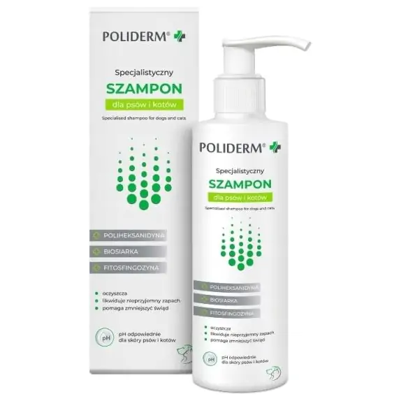 Poliderm Szampon dla kota i psa 250 ml cena 39,90zł