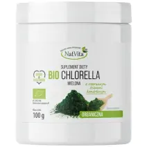 Natvita Chlorella mielona BIO 100g cena 25,50zł