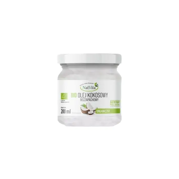 Natvita Olej kokosowy organiczny Extra Virgin BIO 200ml cena 19,50zł