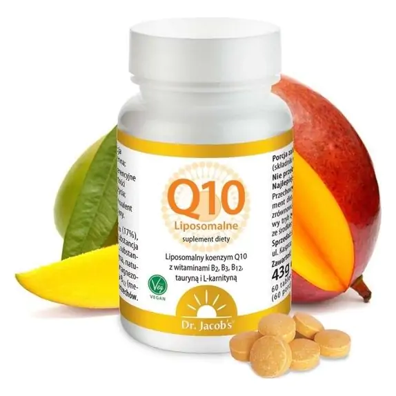 Dr Jacobs Q10 Liposomalne koenzym liposomalny 60tabletek do ssania cena 79,00zł