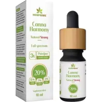 Hempking Olej CBD 20% Canna Harmony - 15% CBD + 2% CBDA + 3% CBG Natural Strong 2000 mg 10ml PROMOCJA cena 211,09zł