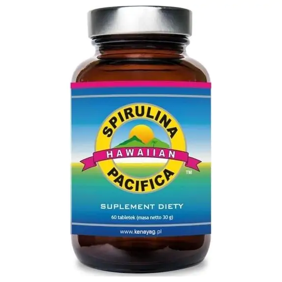 Kenay Spirulina Pacifica® hawajska 500mg 60tabletek PROMOCJA cena 19,90zł