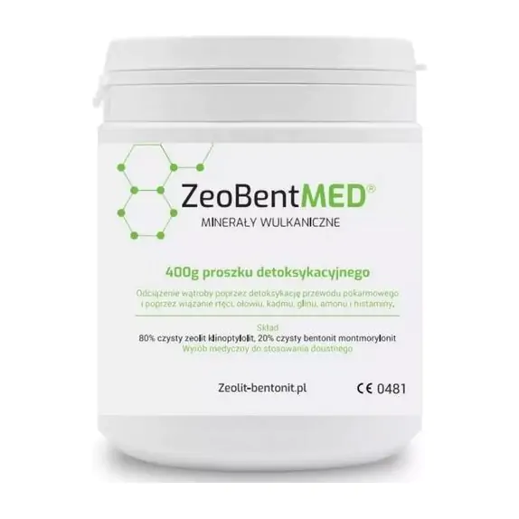ZeoBentMED Zeolit + Bentonit proszek 400g PROMOCJA cena 125,00zł