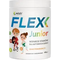 Flex Junior kolagen witaminy wsparcie stawów i kości dla dzieci proszek 400g  Wish Pharmaceutical PROMOCJA cena 85,90zł