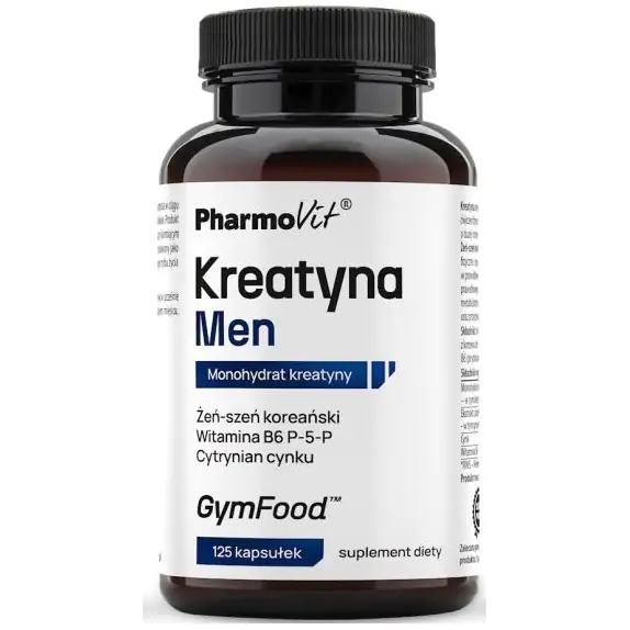 Kreatyna Men 125 kapsułek Pharmovit cena 38,65zł