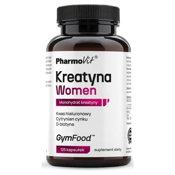 Kreatyna Women 125 kapsułek Pharmovit cena 38,65zł