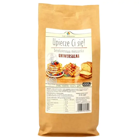 Mieszanka uniwersalna bez dodoatków cukrów bezglutenowa 1 kg Pięć Przemian cena 19,29zł