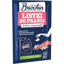 Listki do prania na bazie szarego mydła kwiatowe 20 sztuk Briochin cena 23,00zł