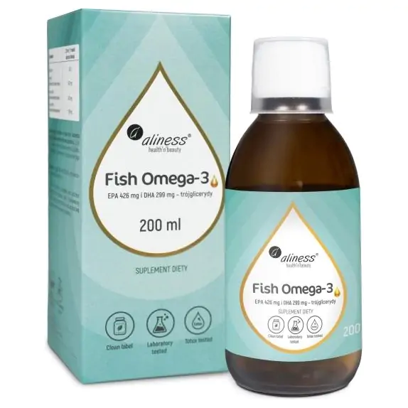 Aliness Fish Omega 3 Trójglicerydy 18/12 200 ml cena 69,90zł