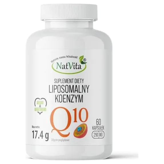NatVita Koenzym Q10 liposomalny Ubichinon 290 mg 60 kapsułek cena 99,00zł