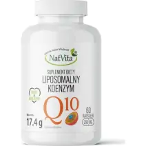 NatVita Koenzym Q10 liposomalny Ubichinon 290 mg 60 kapsułek cena 99,00zł