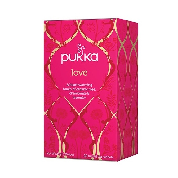 Pukka love (róża, rumianek, lawenda) herbata 20 saszetek BIO cena 26,90zł