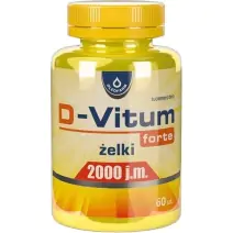 D-Vitum Forte 2000j.m. żelki 60 sztuk Oleofarm cena 30,00zł