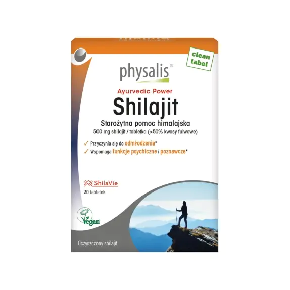 Physalis Shilajit 500 mg 30 tabletek cena 51,00zł