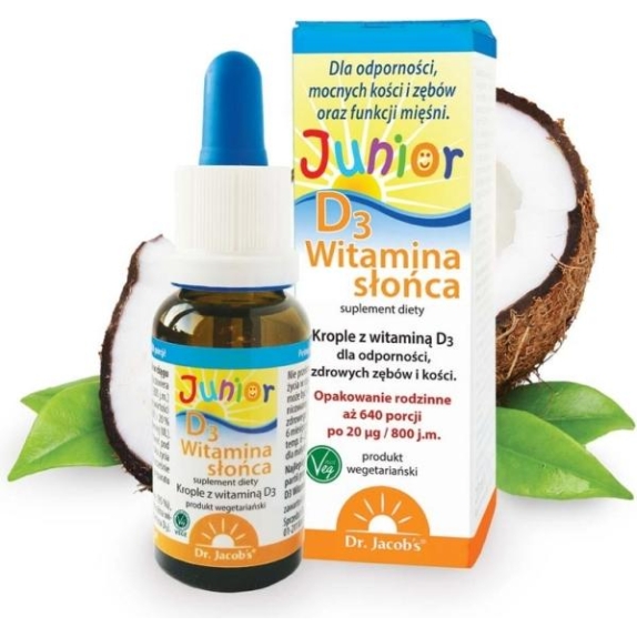 Dr Jacobs Witamina Słońca D3 Junior 20 ml cena 29,00zł