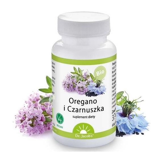 Dr Jacobs Oregano i czarnuszka 60 kapsułek cena €20,16