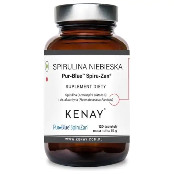 Kenay Spirulina niebieska Pur-Blue Spiru-Zan 120tabletek cena 61,90zł