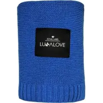 LullaLove Duży koc całoroczny bambus-bawełna 120x100cm Royal navy cena 229,00zł