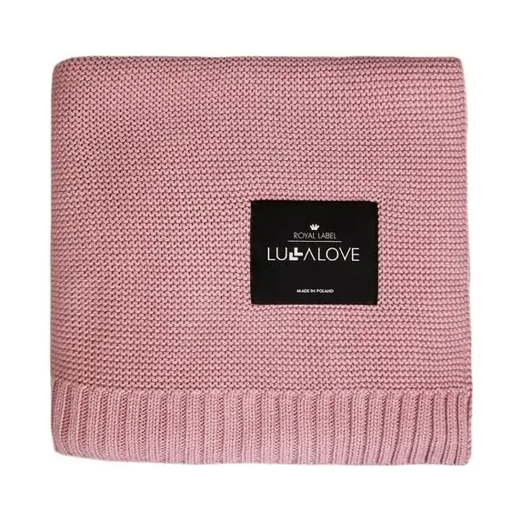 LullaLove Duży koc całoroczny bambus-bawełna 120x100cm piwonia cena 229,00zł