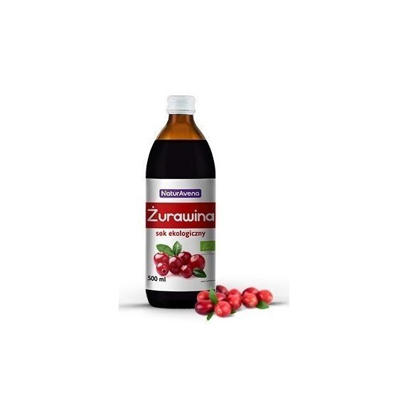 Sok z żurawiny bez cukru BIO 500 ml NaturAvena cena €5,88