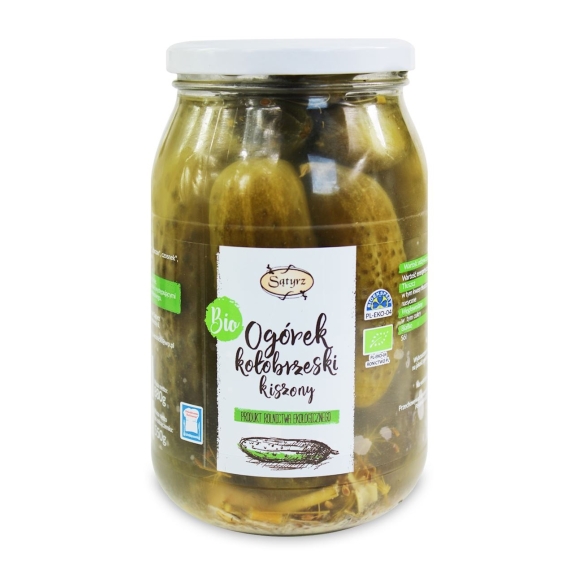 Ogórek kiszony kołobrzeski  880 g (550 g) Sątyrz cena 18,45zł