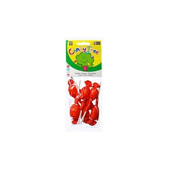 Lizaki okrągłe o smaku truskawkowym 7 sztuk po 10 g Candy Tree cena 10,59zł