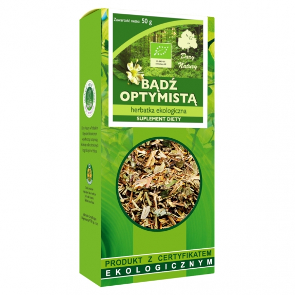 Herbata bądź optymistą 50 g BIO Dary Natury cena 5,59zł