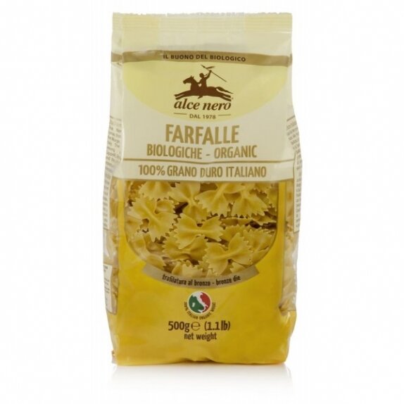 Makaron durum farfalle 500 g BIO Alce Nero cena 8,19zł