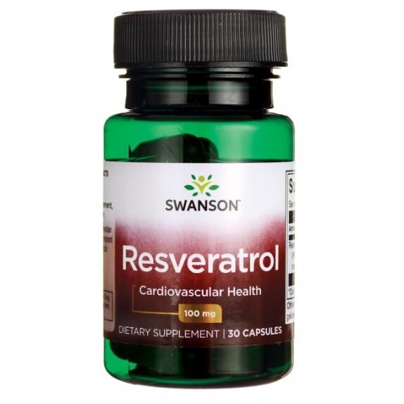 Swanson resweratrol 100 mg 30 kapsułek cena 21,85zł