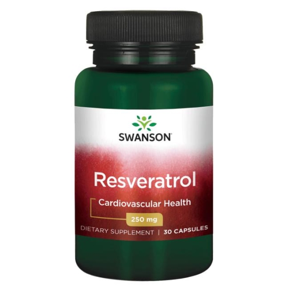 Swanson resweratrol 250 mg 30 kapsułek cena 31,20zł