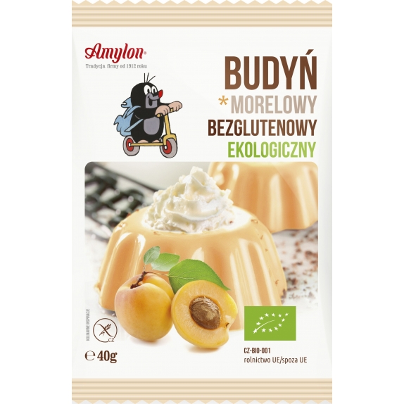 Budyń morelowy bezglutenowy 40g BIO Amylon cena 3,95zł