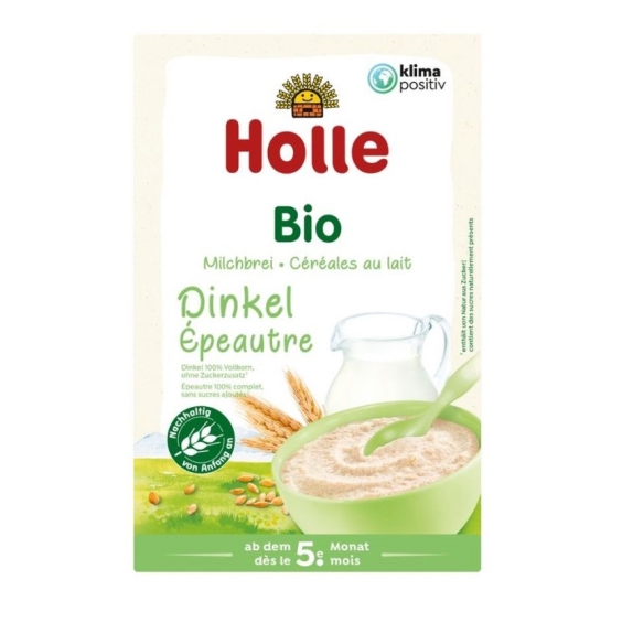Kaszka dla dzieci orkiszowa mleczna od 5 miesiąca BIO 250 g Holle cena €3,76