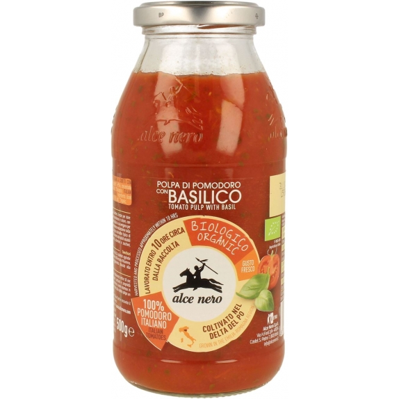 Pulpa pomidorowa bazylia 500 g BIO Alce Nero  cena €2,09
