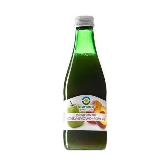 Sok brzoskwiniowo-jabłkowy 300 ml BIO Bio Food cena 8,39zł