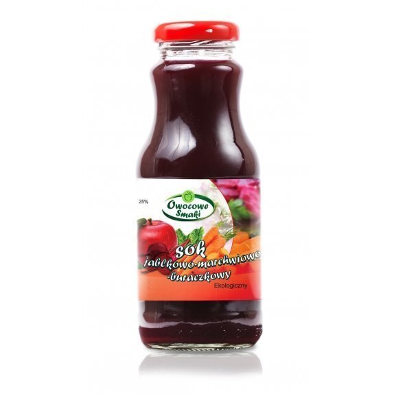 Sok jabłkowo-marchwiowo-buraczkowy 250 ml Owocowe Smaki cena 4,61zł