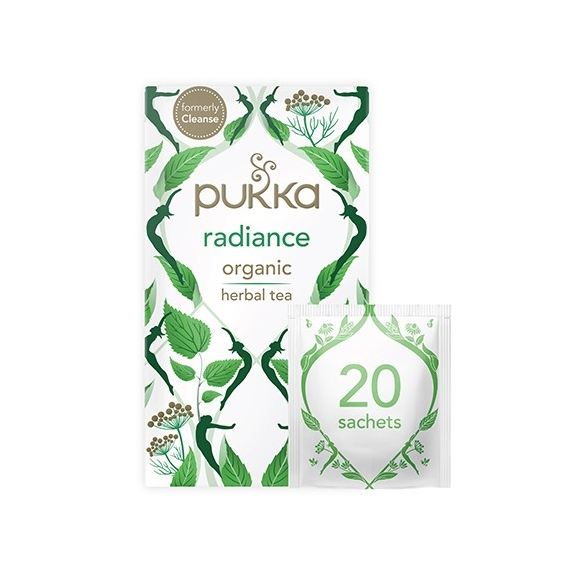 Pukka radiance (dawniej cleanse) herbata 20 saszetek BIO cena 26,90zł