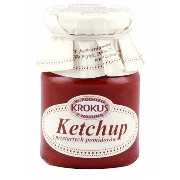 Ketchup z przetartych pomidorów 180 g Krokus cena 7,25zł