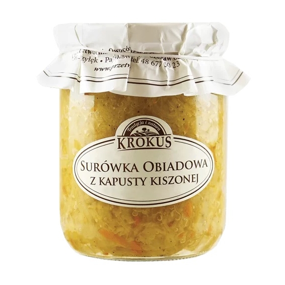 Surówka obiadowa z kapusty kiszonej 500 g Krokus cena 12,80zł