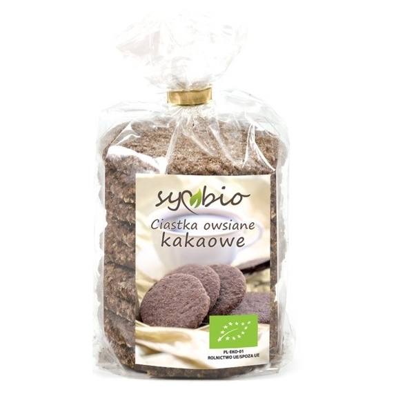 Ciastka owsiano-kakaowe 190g Symbio cena 8,39zł